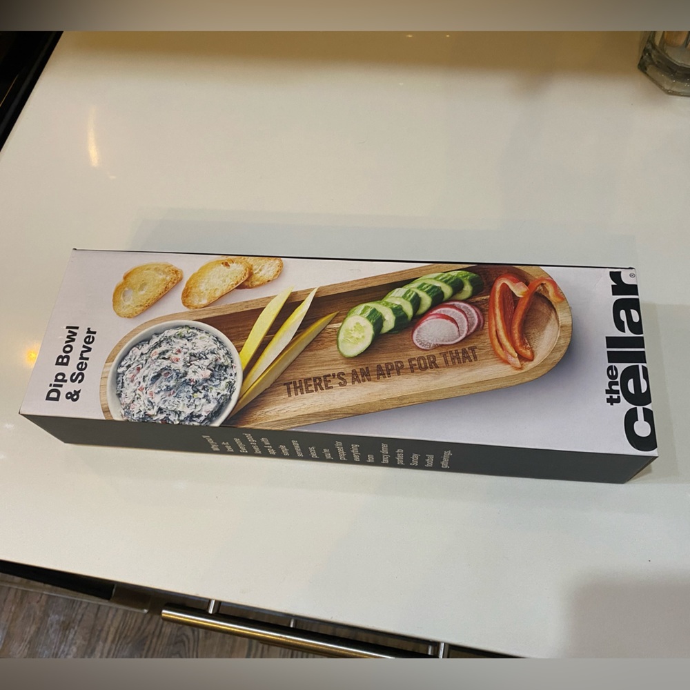 The Cellar Wooden Dip Bowl & Server Set